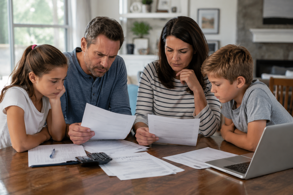 <!--StartFragment-->Family reviewing homeowners insurance information<!--EndFragment-->